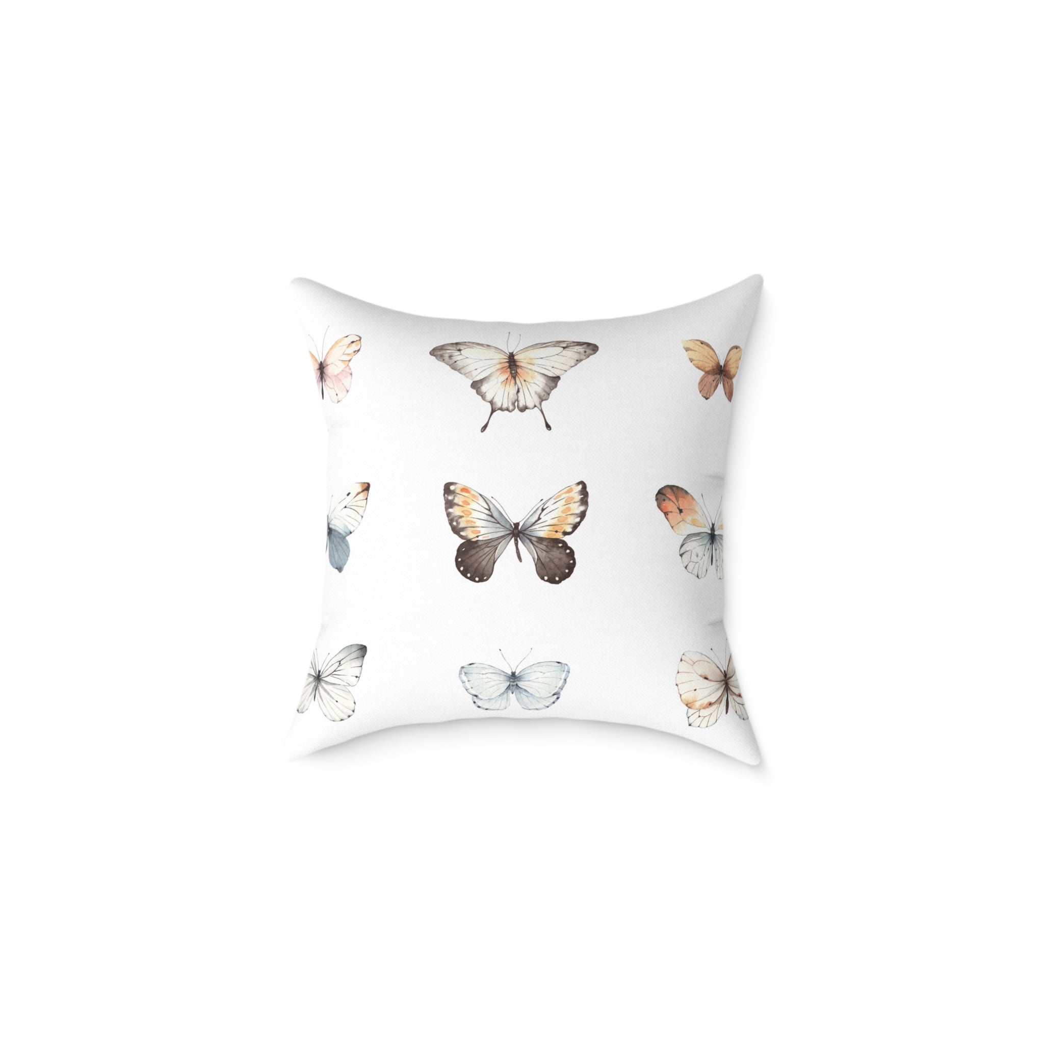 Watercolour butterflies pillow