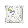 Floral songbird pillowcase