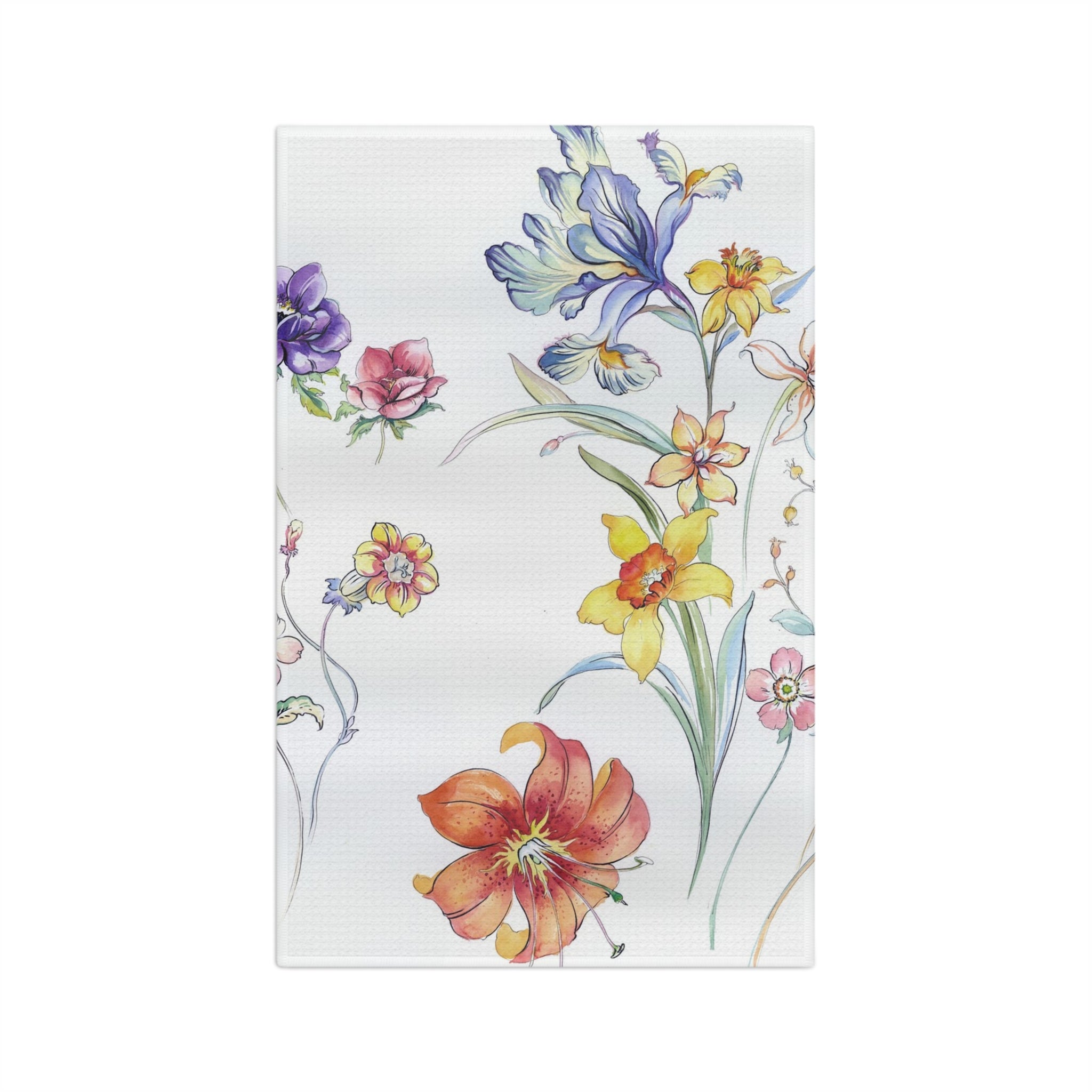 Blooms microfiber tea towel