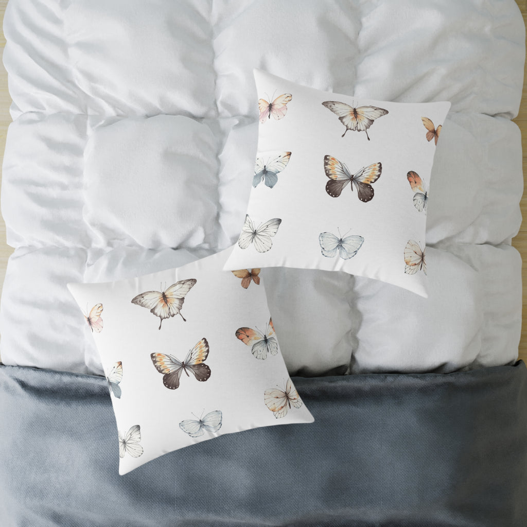 Watercolour butterflies pillow