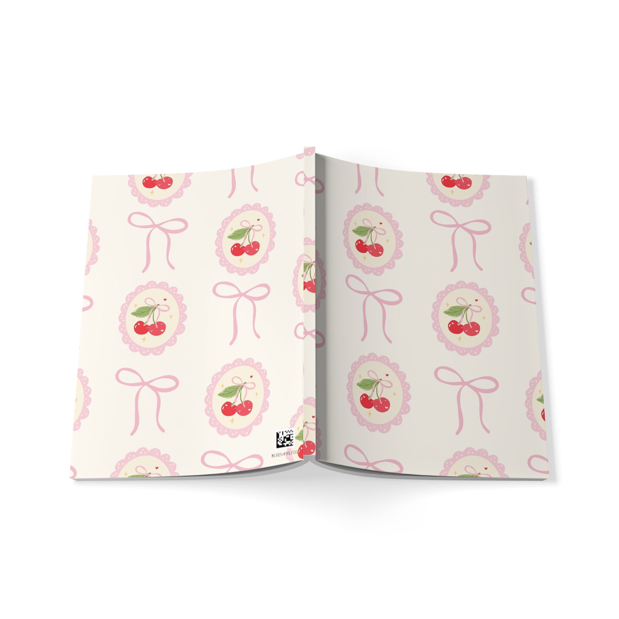 Cherry cameo A5 softcover notebook