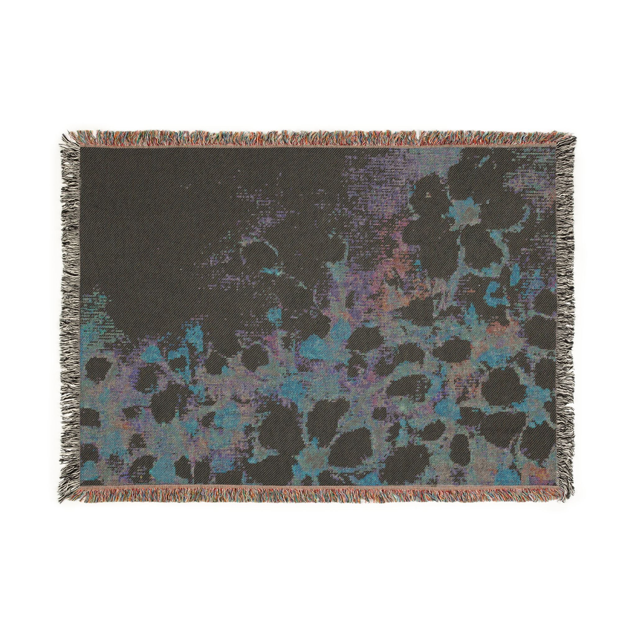 Impressionist blossom throw