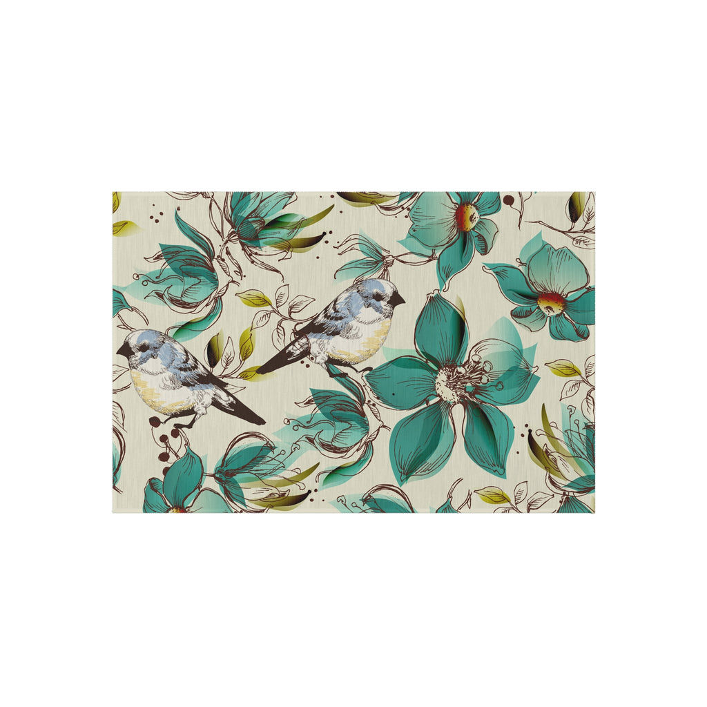 Floral bird Outdoor rug