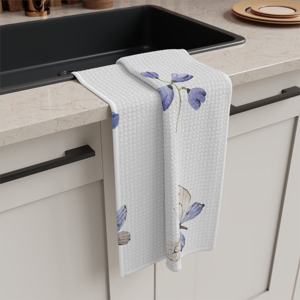 Wildflower microfiber tea towel