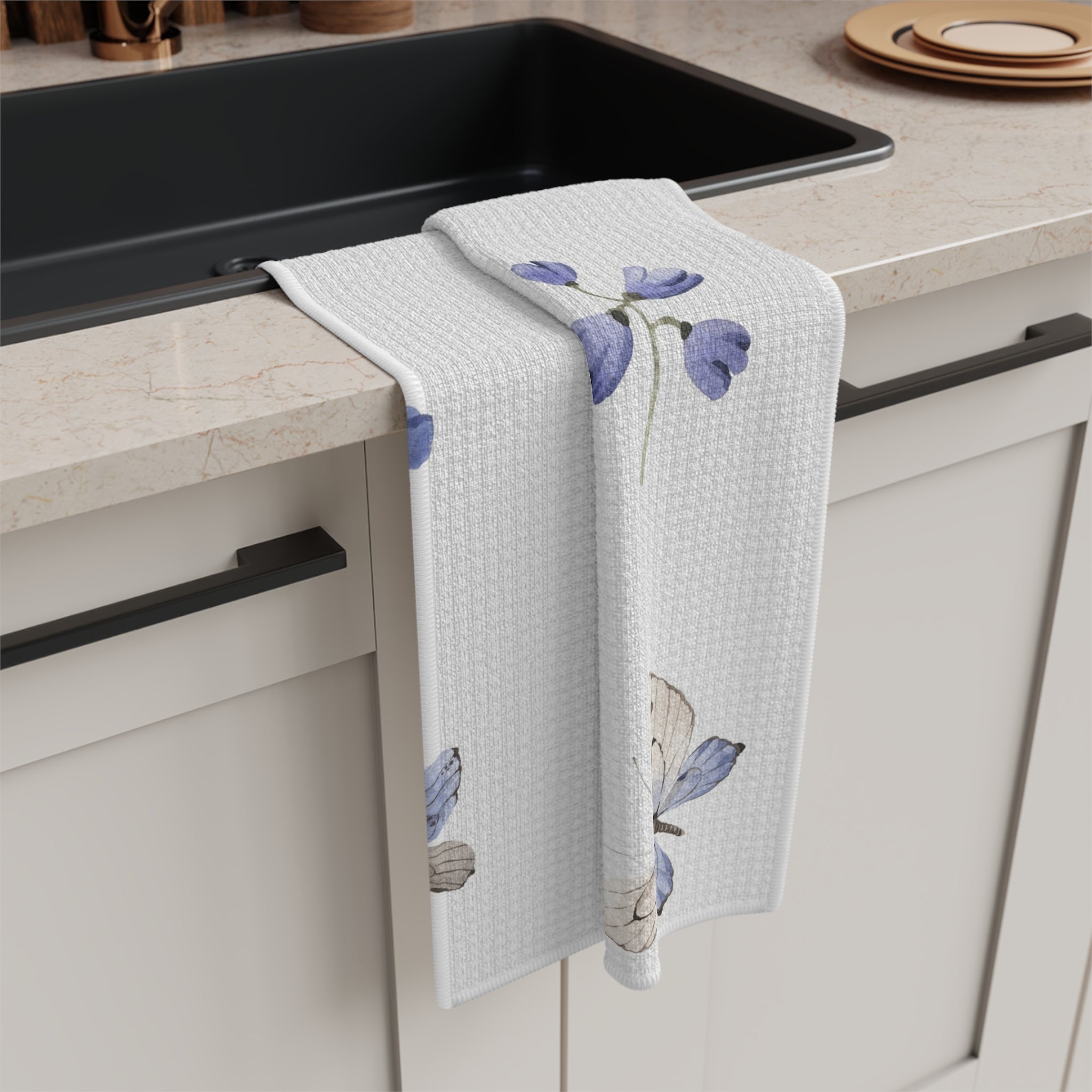 Wildflower microfiber tea towel
