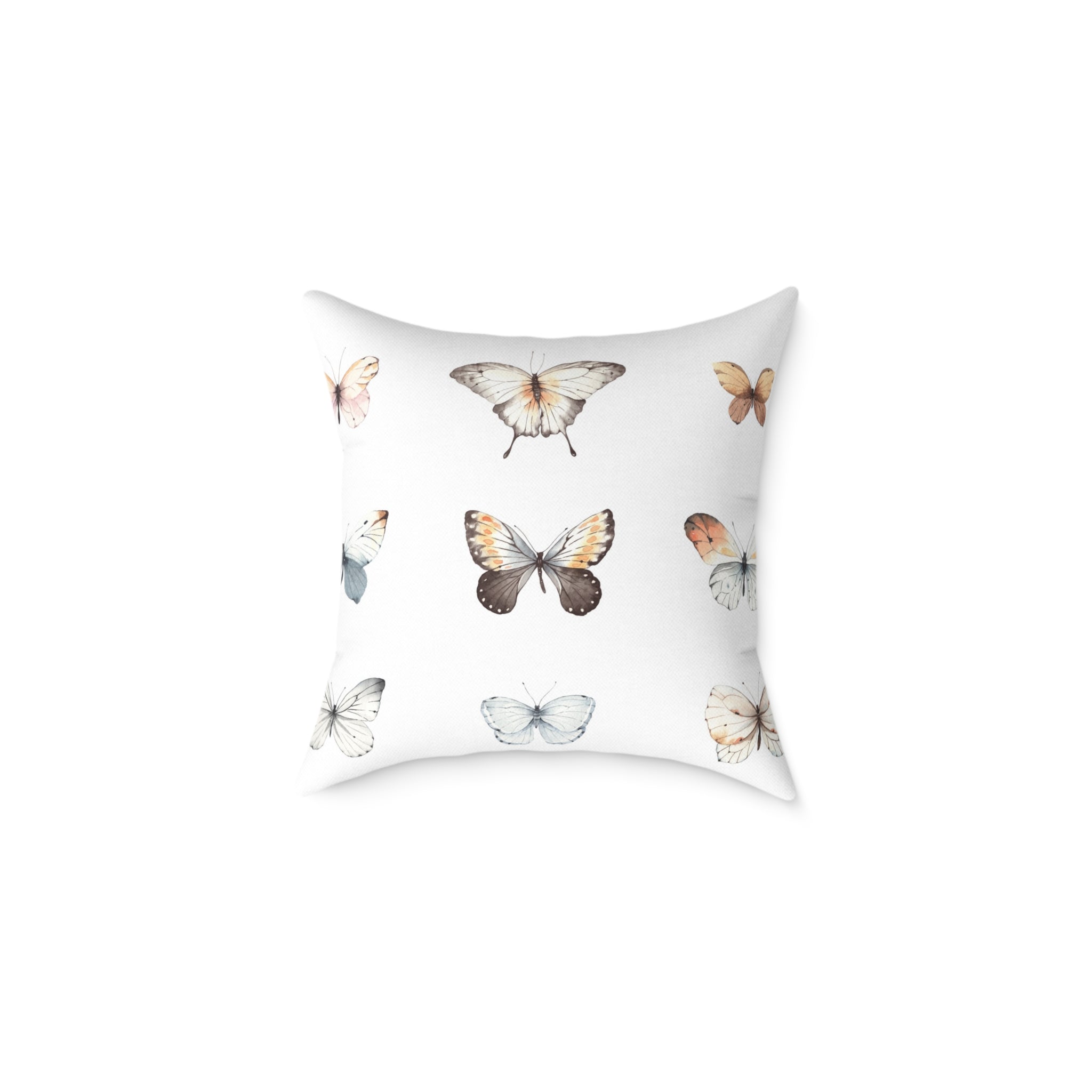 Watercolour butterflies pillow