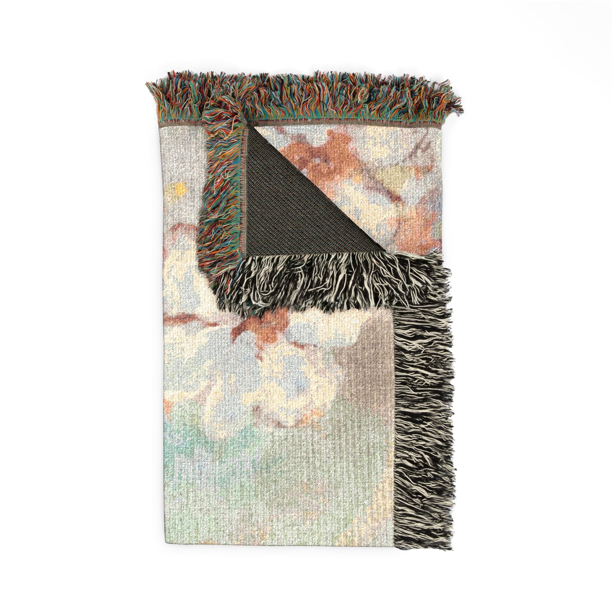 Impressionist blossom throw