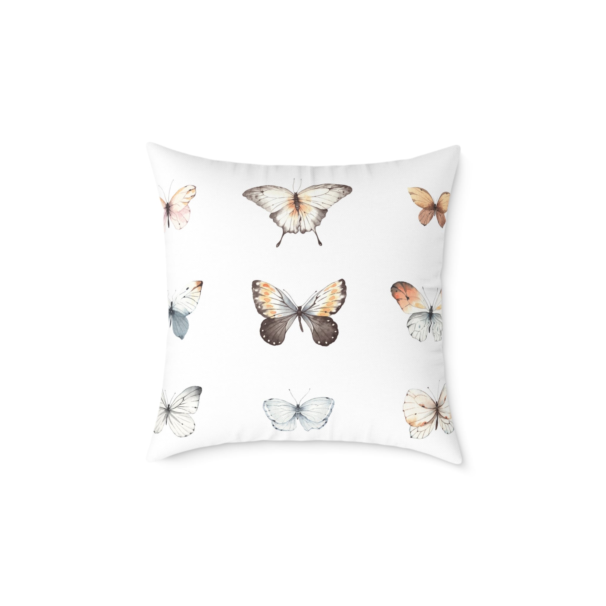 Watercolour butterflies pillow