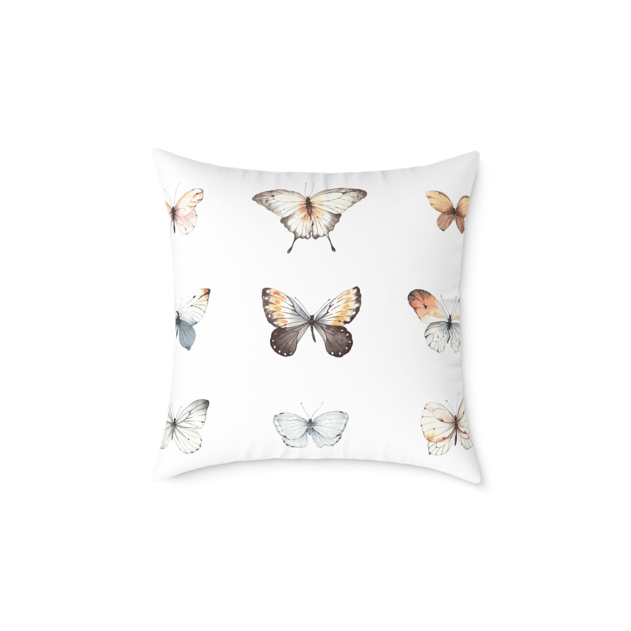 Watercolour butterflies pillow