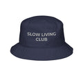 Slow Living Club embroidered bucket hat