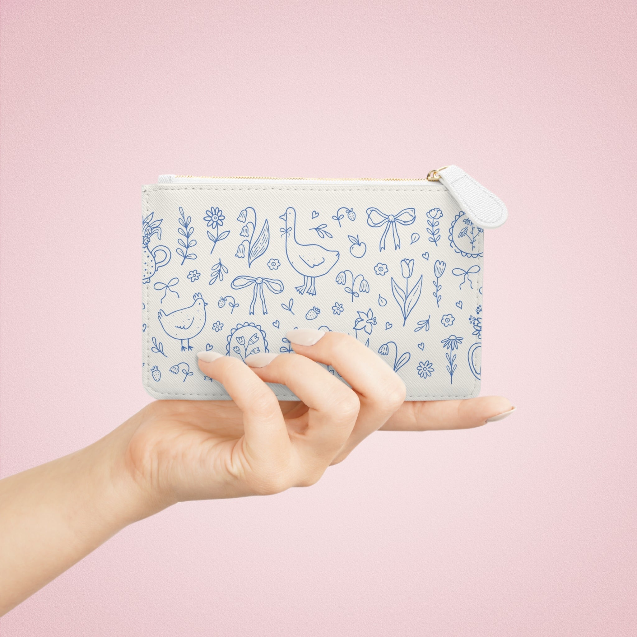 Coquette cottagecore mini clutch bag (cruelty free)