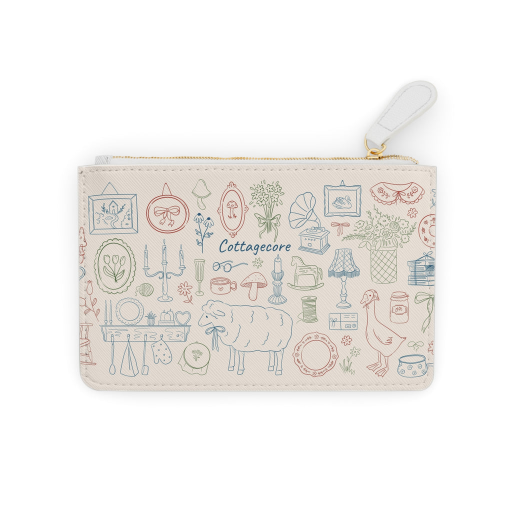Pastel farmhouse mini clutch bag (cruelty free)