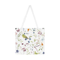 Floral watercolor tote bag