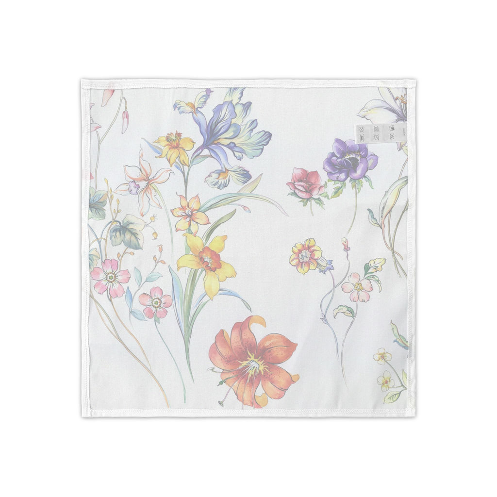 Floral watercolor cocktail napkins — Set of 4