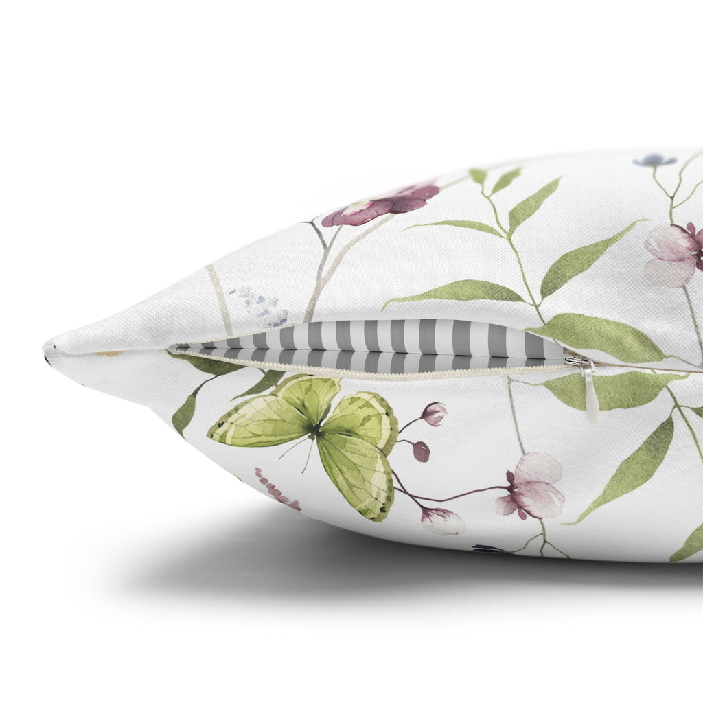Floral songbird pillowcase