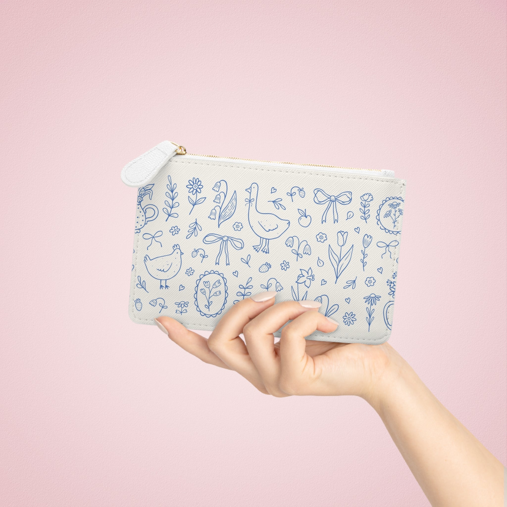Coquette cottagecore mini clutch bag (cruelty free)