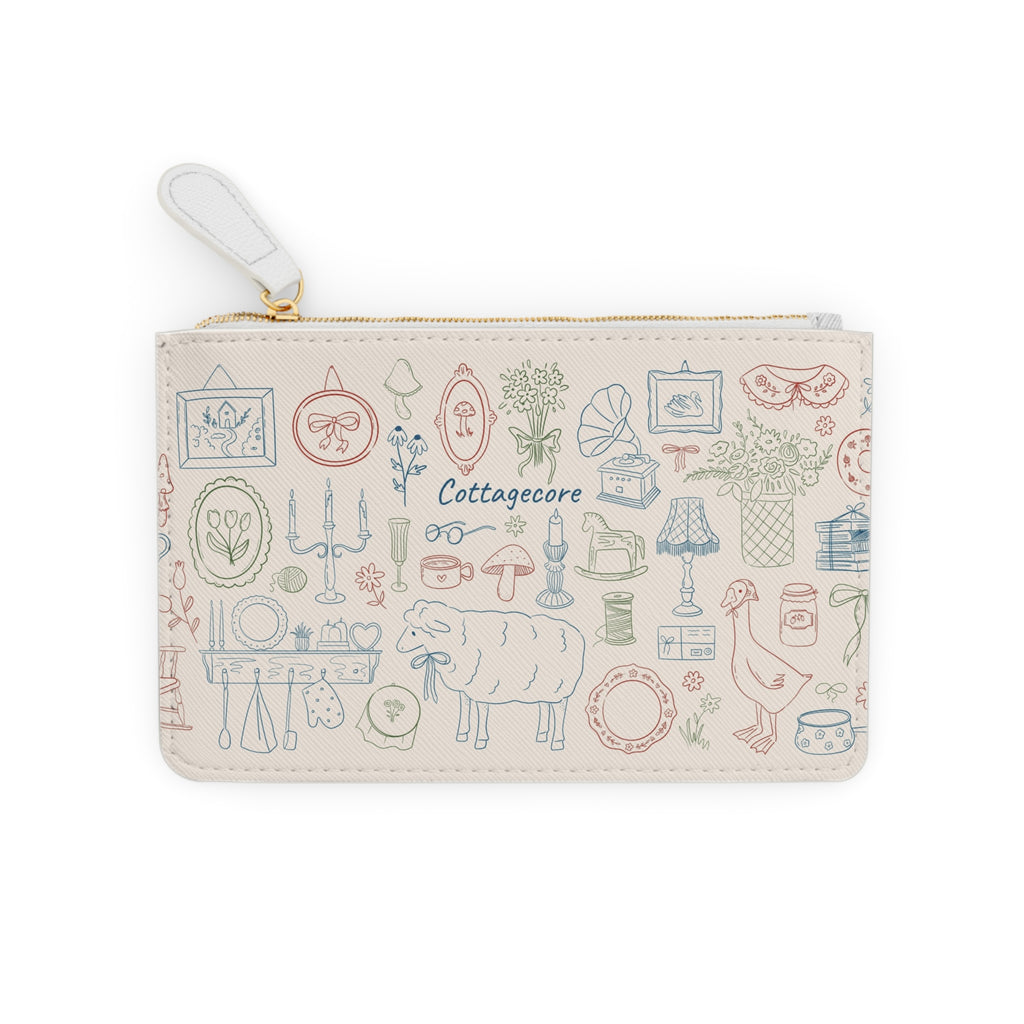 Pastel farmhouse mini clutch bag (cruelty free)