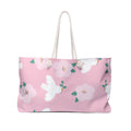 Floral dove weekender bag