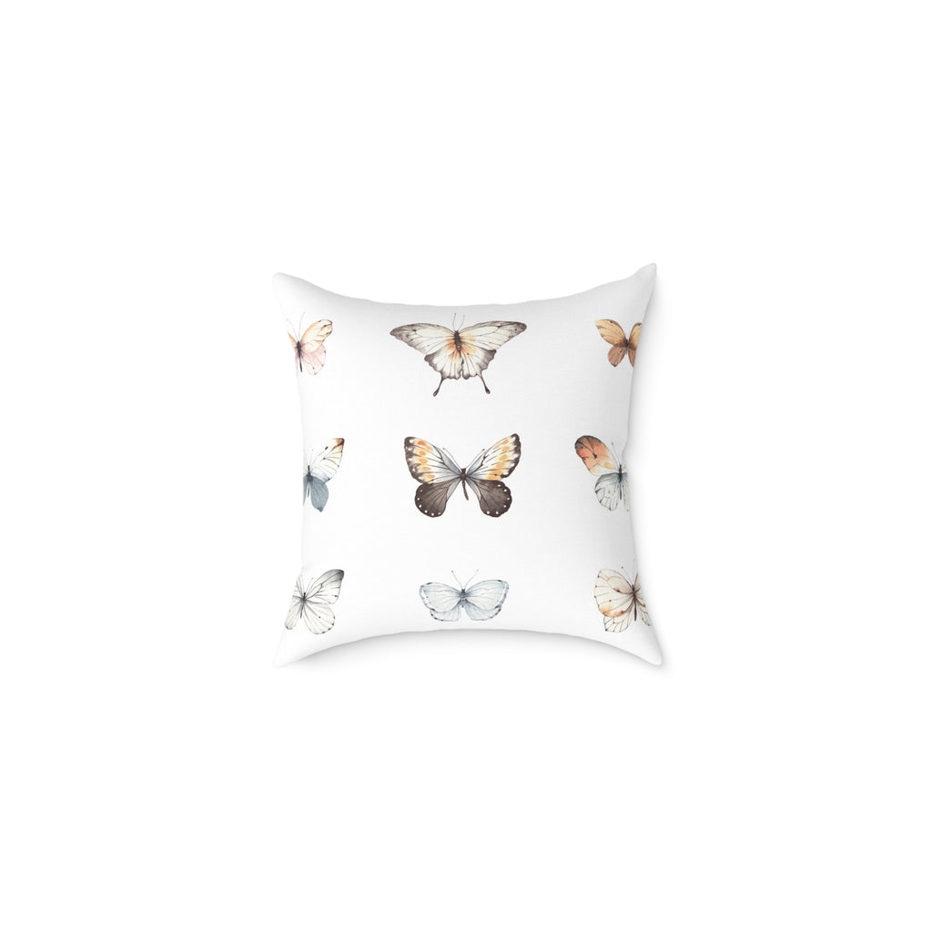 Watercolour butterflies pillow