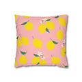 Lemon blossom square pillowcase