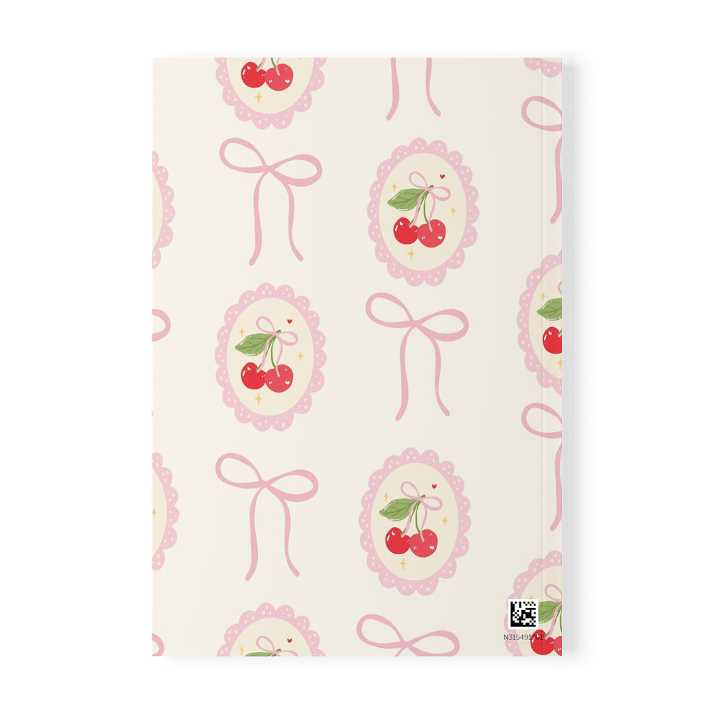 Cherry cameo A5 softcover notebook