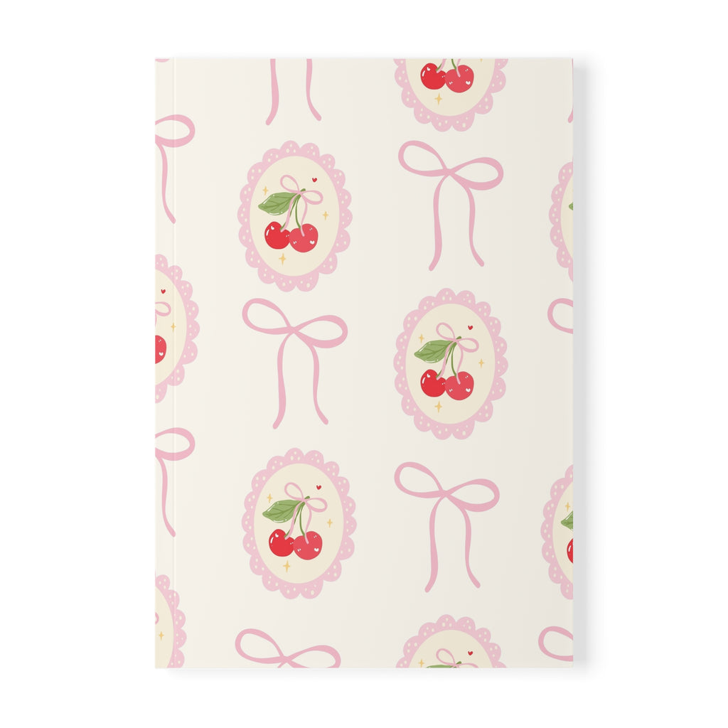 Cherry cameo A5 softcover notebook